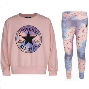 Baby girl Converse sweatshirt and leggings set